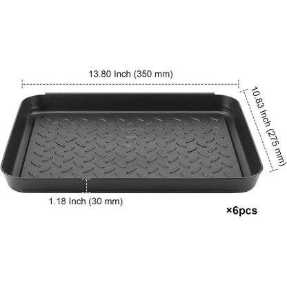 NGOSUET 6er Set Große Schuhablage 35x27.5x3cm Schwarz