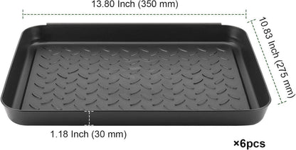 NGOSUET 6er Set Große Schuhablage 35x27.5x3cm Schwarz
