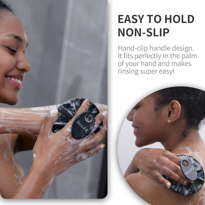 Silikon Körperbürste Duschbürste Peeling Bürste Hygienisch Schwarz