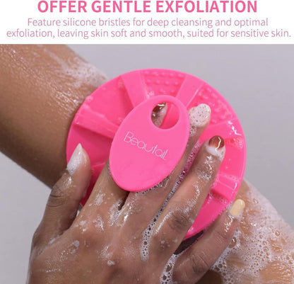 Silikon Körperbürste für sanftes Peeling - Hygienisch & langlebig
