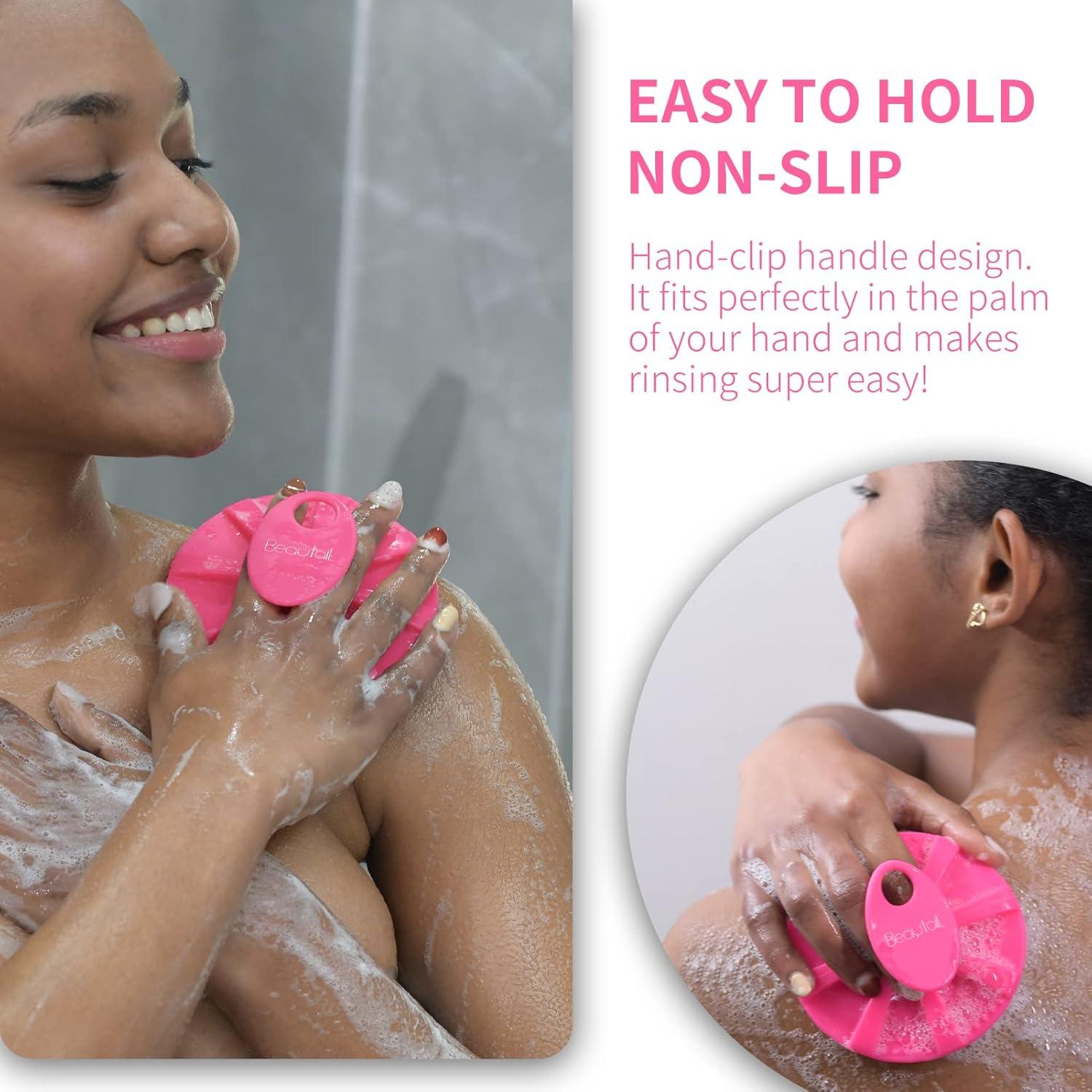 Silikon Körperbürste für sanftes Peeling und Hygiene, Badebürste, 1 Stück
