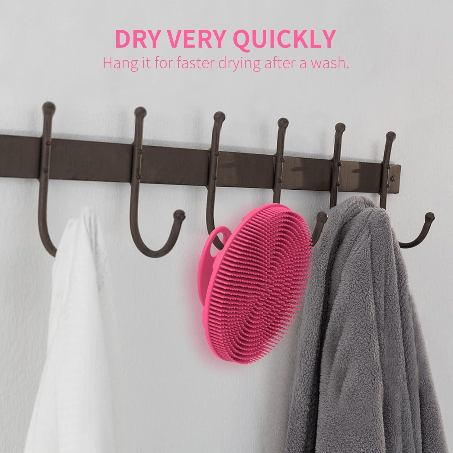 Silikon Körperbürste Duschbürste Sanftes Peeling Bürste Badebürste - Rose