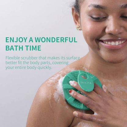 Silikon Körperbürste Duschbürste Peeling Bürste Hygienisch Grün