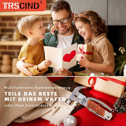 Multitool Hammer 14-in-1 Werkzeug Vatertagsgeschenk für Papa