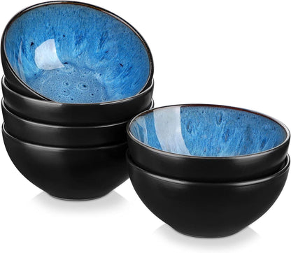 6-teiliges Dessertschalen Set aus umweltfreundlichem Steingut in