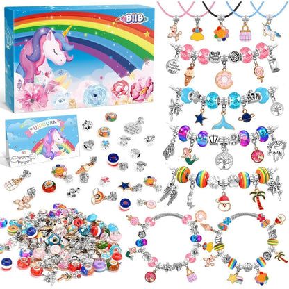 BIIB Einhorn Armband Bastelset für Mädchen 6+ Jahre mit