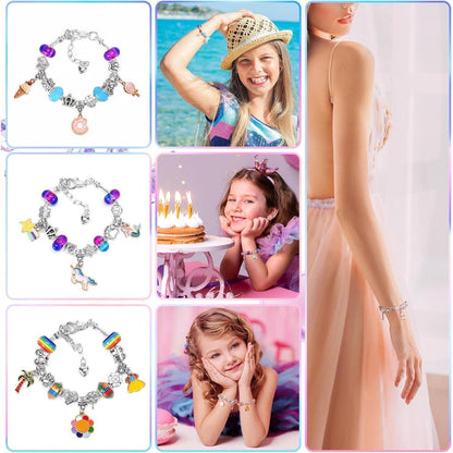 BIIB Einhorn Armband Bastelset für Mädchen 6+ Jahre mit