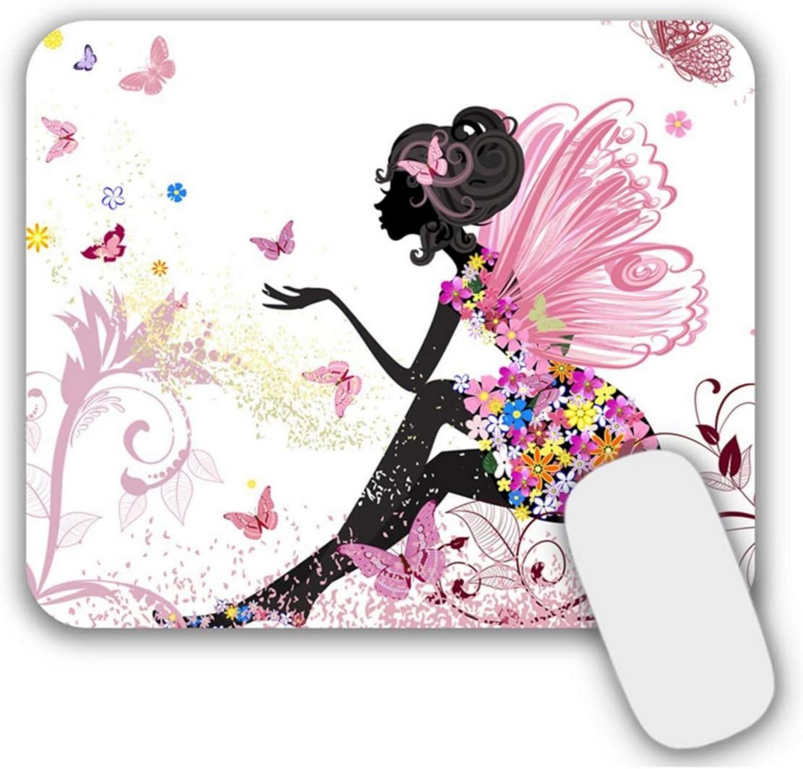 Kleines rutschfestes Mousepad mit Motiv 24 x 20 cm für Mädchen