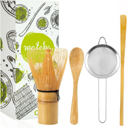 Matcha-Schneebesen 4er-Set - Japanischer Handarbeit-Set