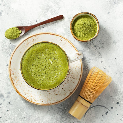 Matcha-Schneebesen Set Bambus Chasen Chashaku Teelöffel Teesieb