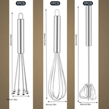 Schneebesen Set Edelstahl 3 Stück Ballon Flexi Rührbesen
