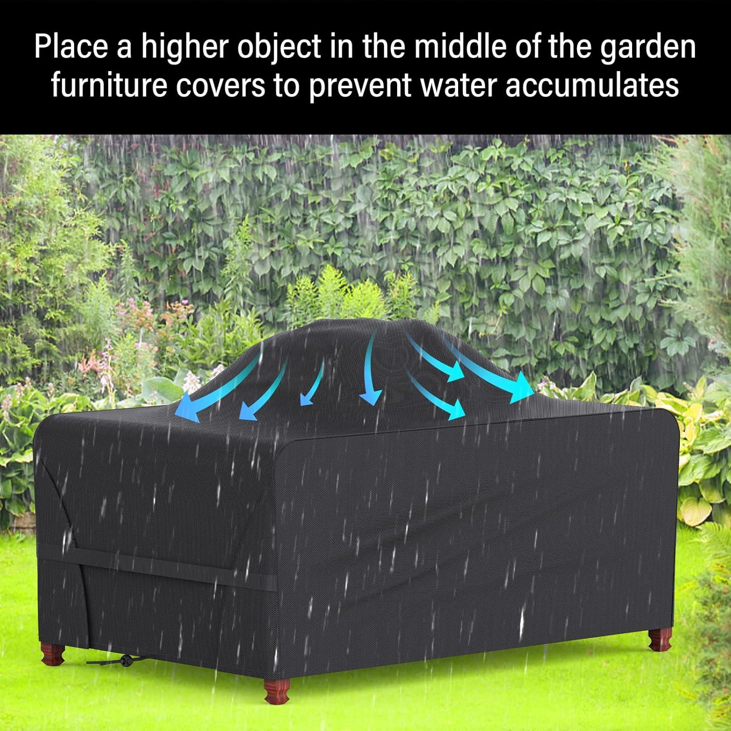 Gartenmöbelabdeckung 242X162X100cm Wasserdicht Abdeckung für Gartentisch