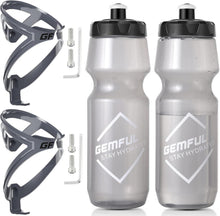Fahrrad Flaschenhalter mit 750ml Trinkflasche, BPA-frei, 4 Stück