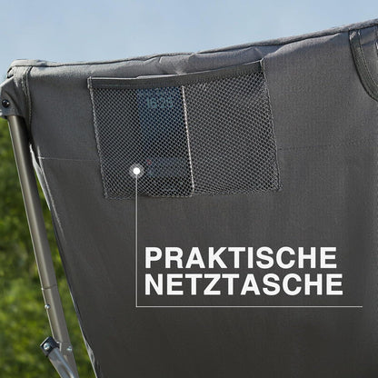 EVER ADVANCED Luxus Campingstuhl Faltbar Gepolstert 6CM Rückenlehne 120KG Belastbar
