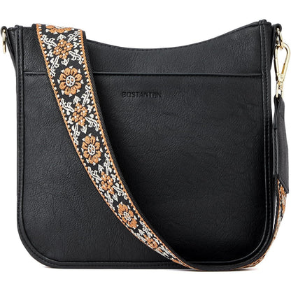 BOSTANTEN Damen Handtasche leder mittelgroß Schultertasche
