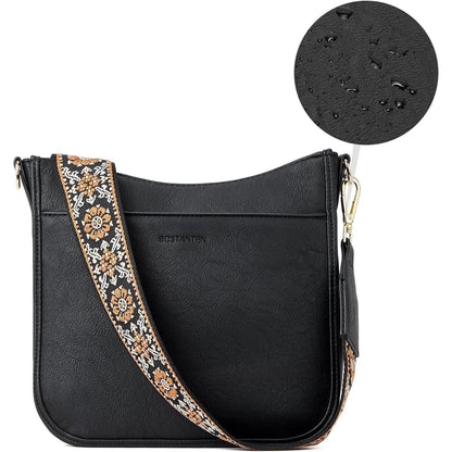 BOSTANTEN Damen Handtasche leder mittelgroß Schultertasche