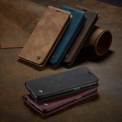 Handyhülle Samsung Galaxy A23 5G Lederhülle Klappbar Standfunktion Kaffee