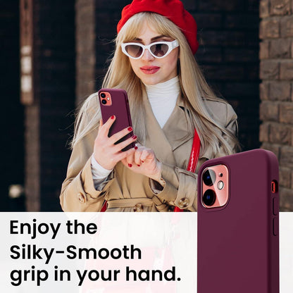 Flüssig Silikon Case iPhone 12/12 Pro 6,1 Schutz + Kameraschutz