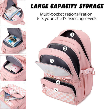 JANSBEN Schulranzen Schultasche Mädchen Jungen Daypack Ranzen School