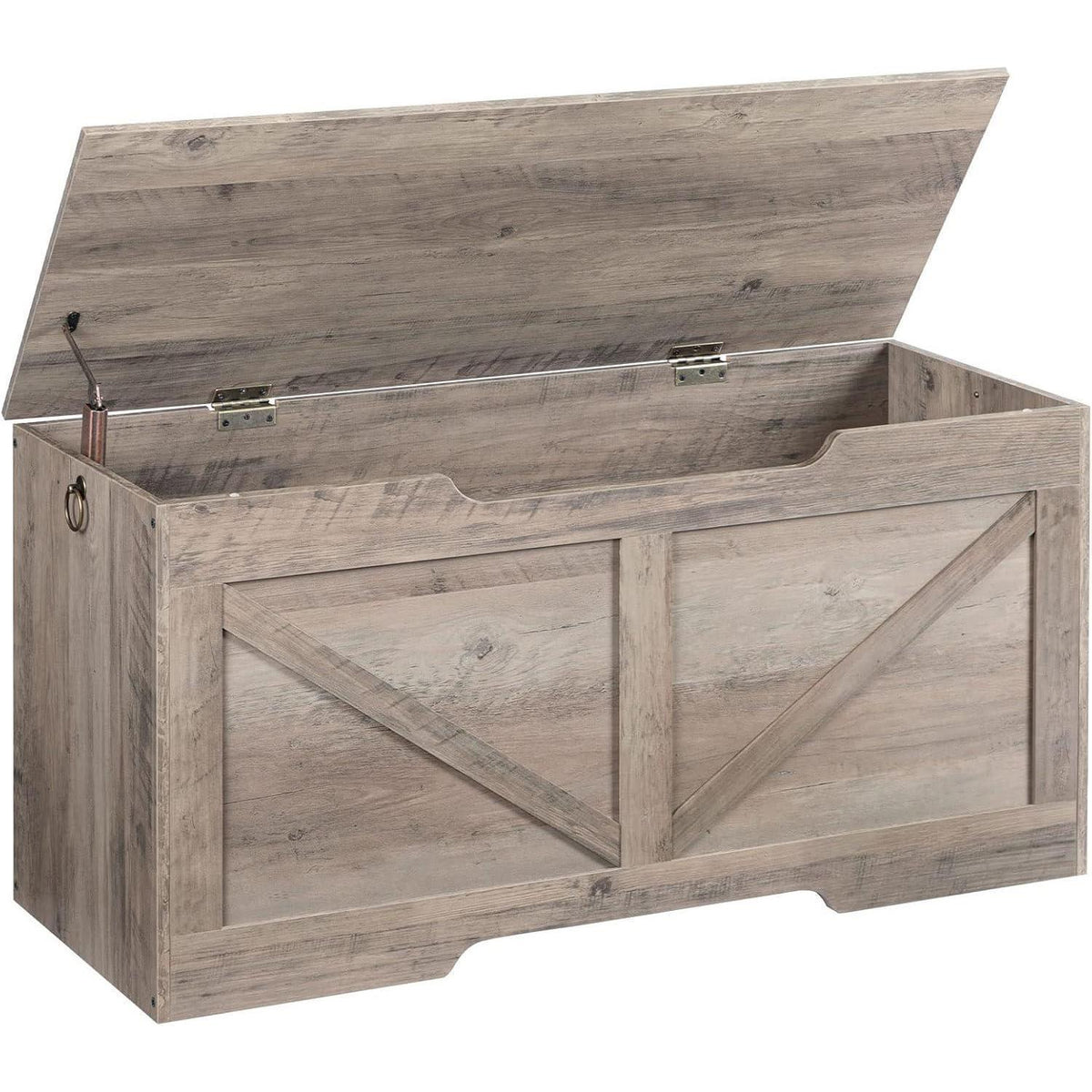 Truhe mit Stauraum & Sitzbank 100cm Grège