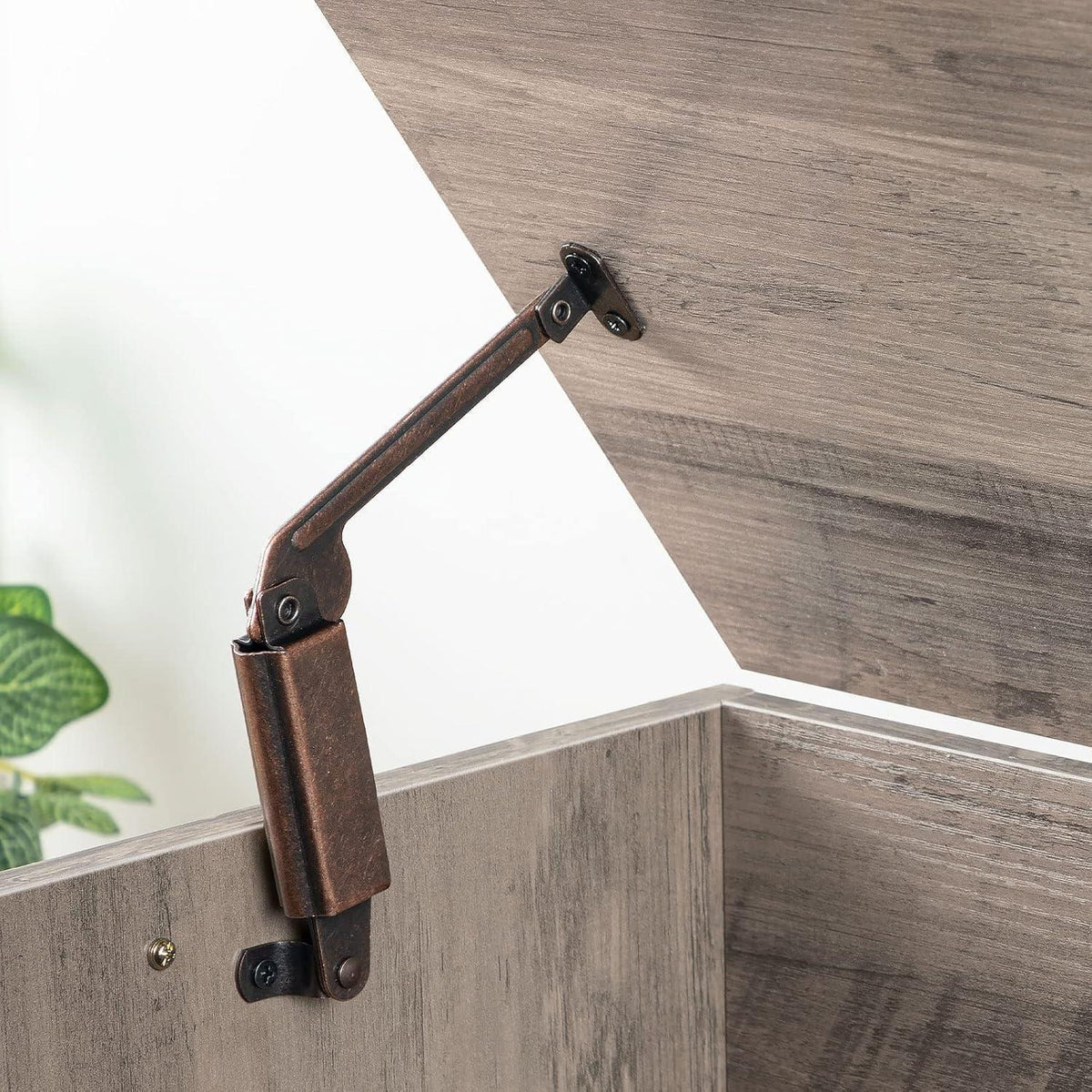 Truhe mit Stauraum & Sitzbank 100cm Grège
