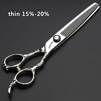 7 Zoll Friseurschere 440C Stahl Set – Professionelle Haarschneideschere