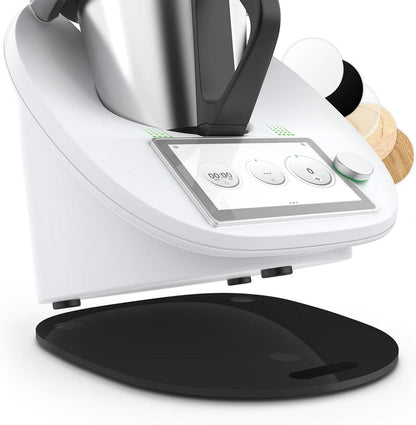 Gleitbrett für Thermomix TM6 TM5 - Acryl Rollbrett Schwarz
