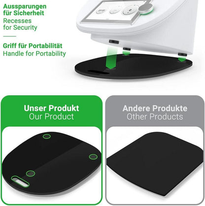 Gleitbrett für Thermomix TM6 TM5 aus Acryl - Schwarz