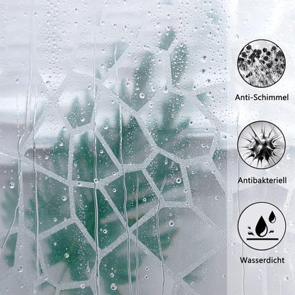 Duschvorhang 120x180cm Wasserdicht Eva mit 3D Muster und 3