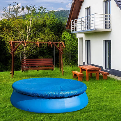 Runde Poolabdeckplane 305cm - Schwimmbad Abdeckung Regenfest und