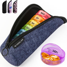 Pillendose 7 Tage Tablettenbox Große Fächer Reise Organizer