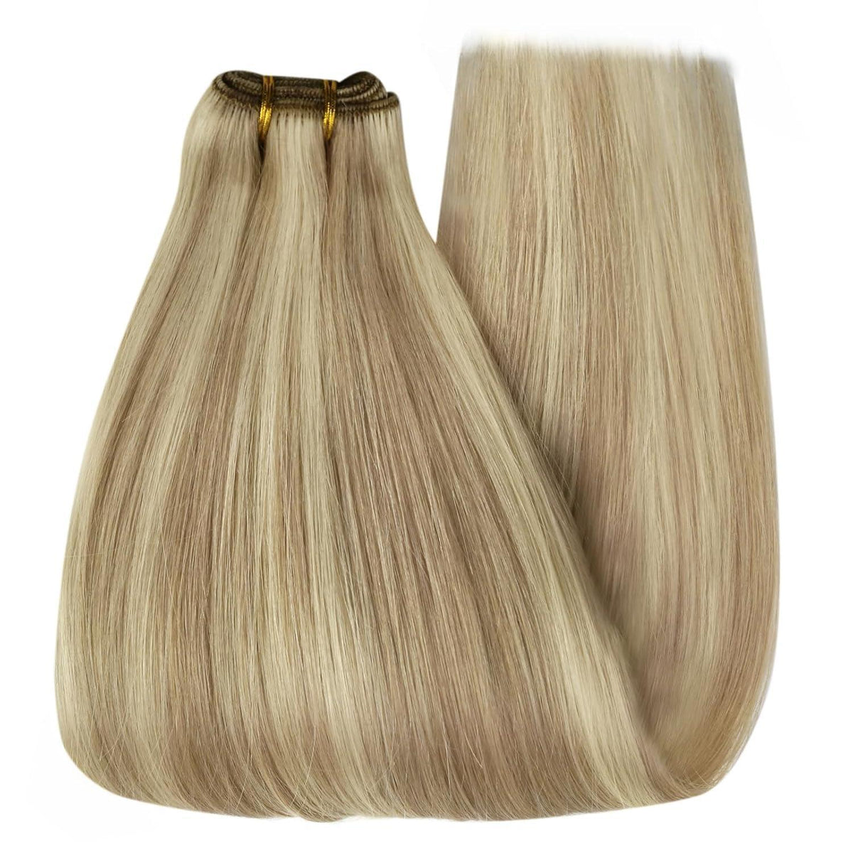 Blond Echthaar Tressen 55cm – Remy Haare zum Einnahen