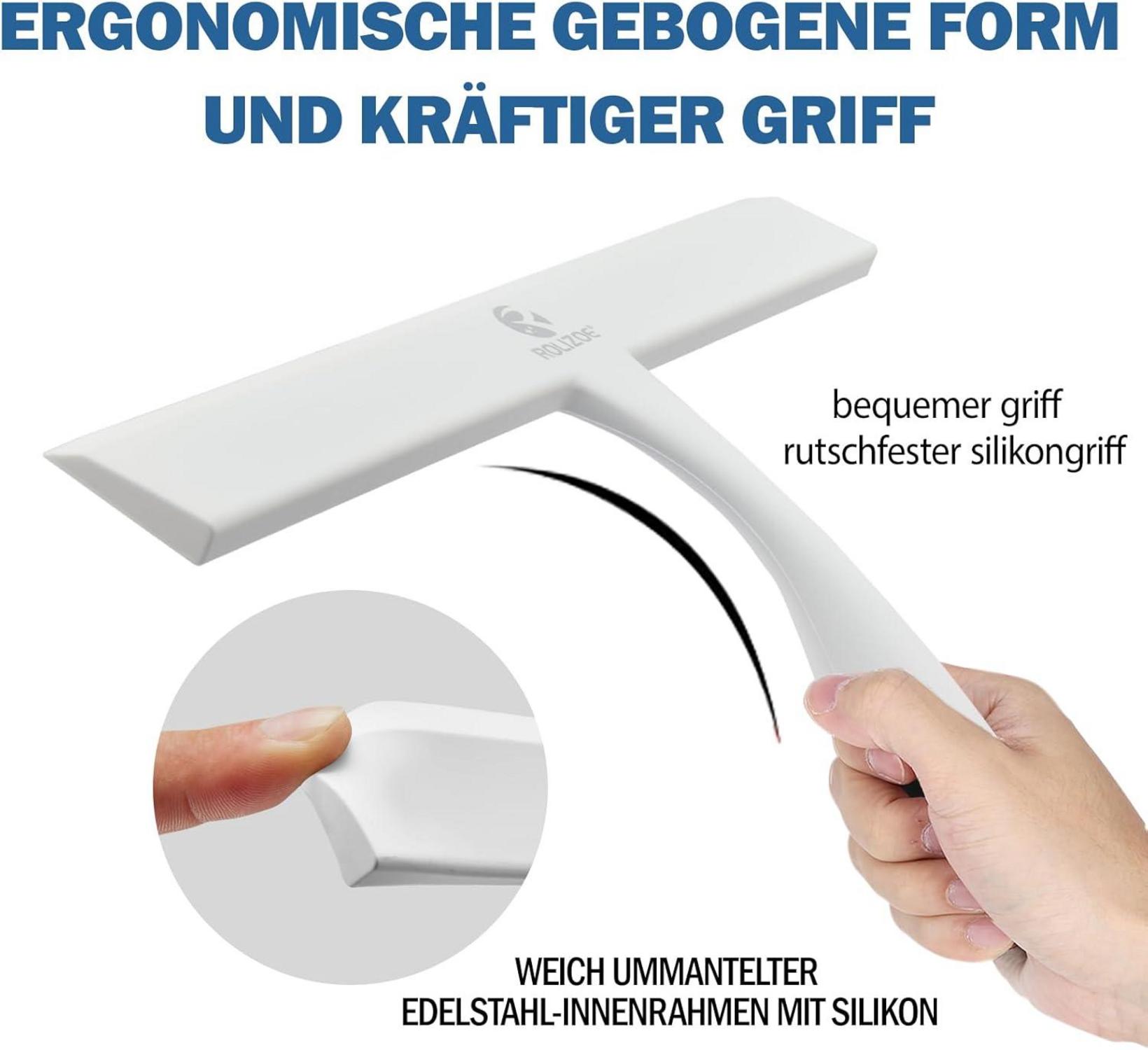 Duschabzieher Silikon mit Halterung 27.9cm