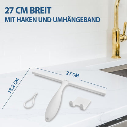Duschabzieher Silikon mit Halterung 27.9cm Ergonomie