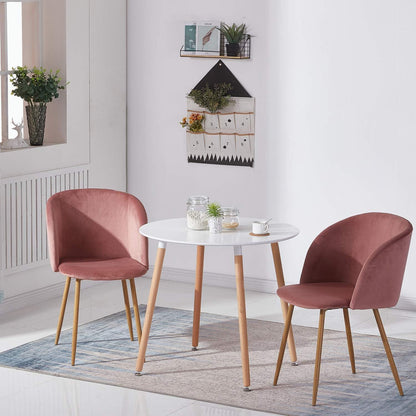 Moderner runder Esstisch weiß – Küchentisch 80x80cm MDF