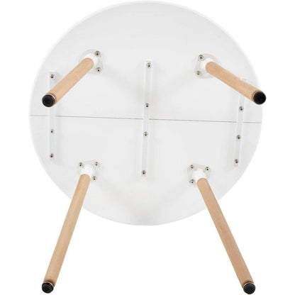 Moderner runder Esstisch weiß – Küchentisch 80x80cm MDF