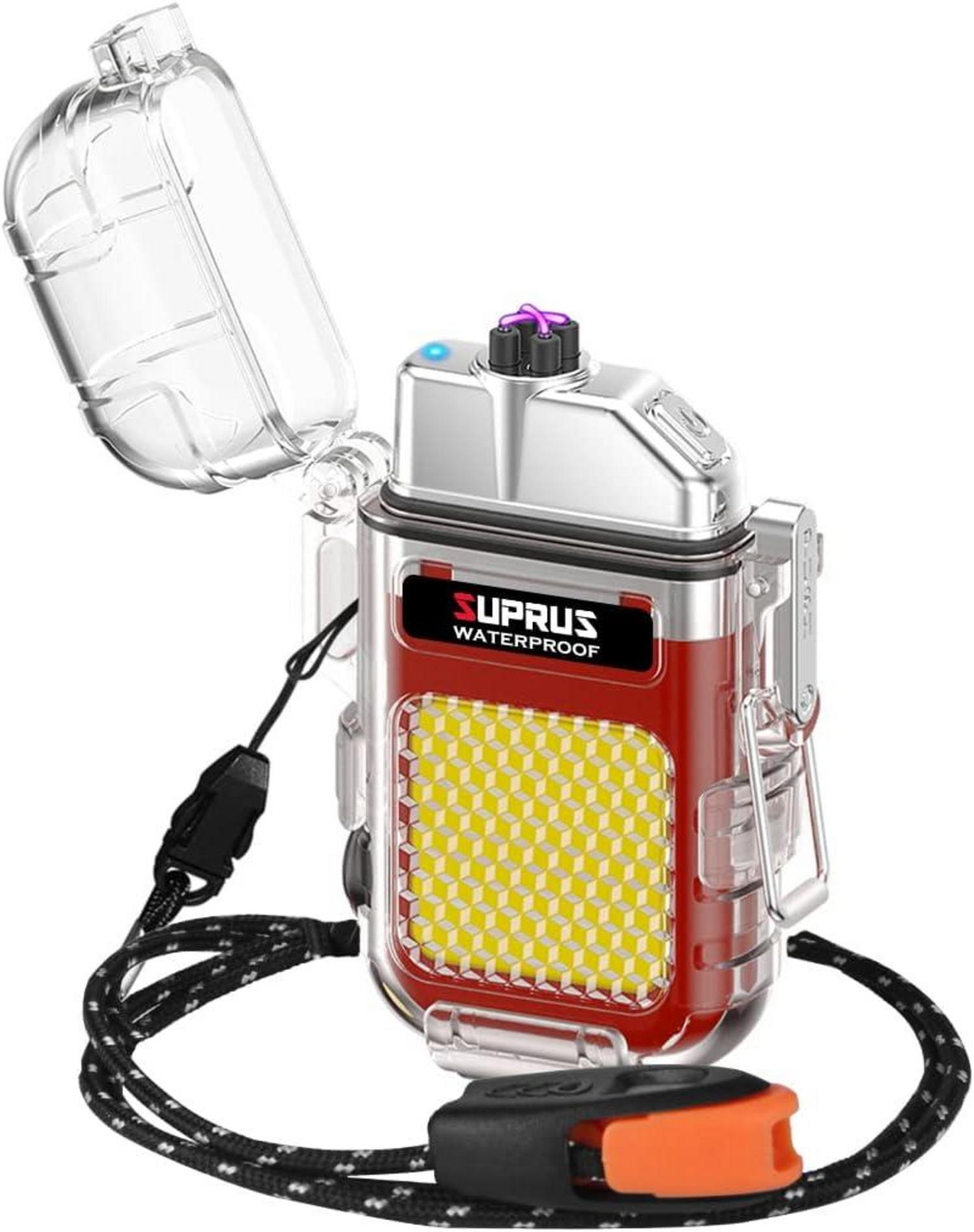 Wasserdichtes Plasma-Feuerzeug mit Taschenlampe und Winddichtigkeit