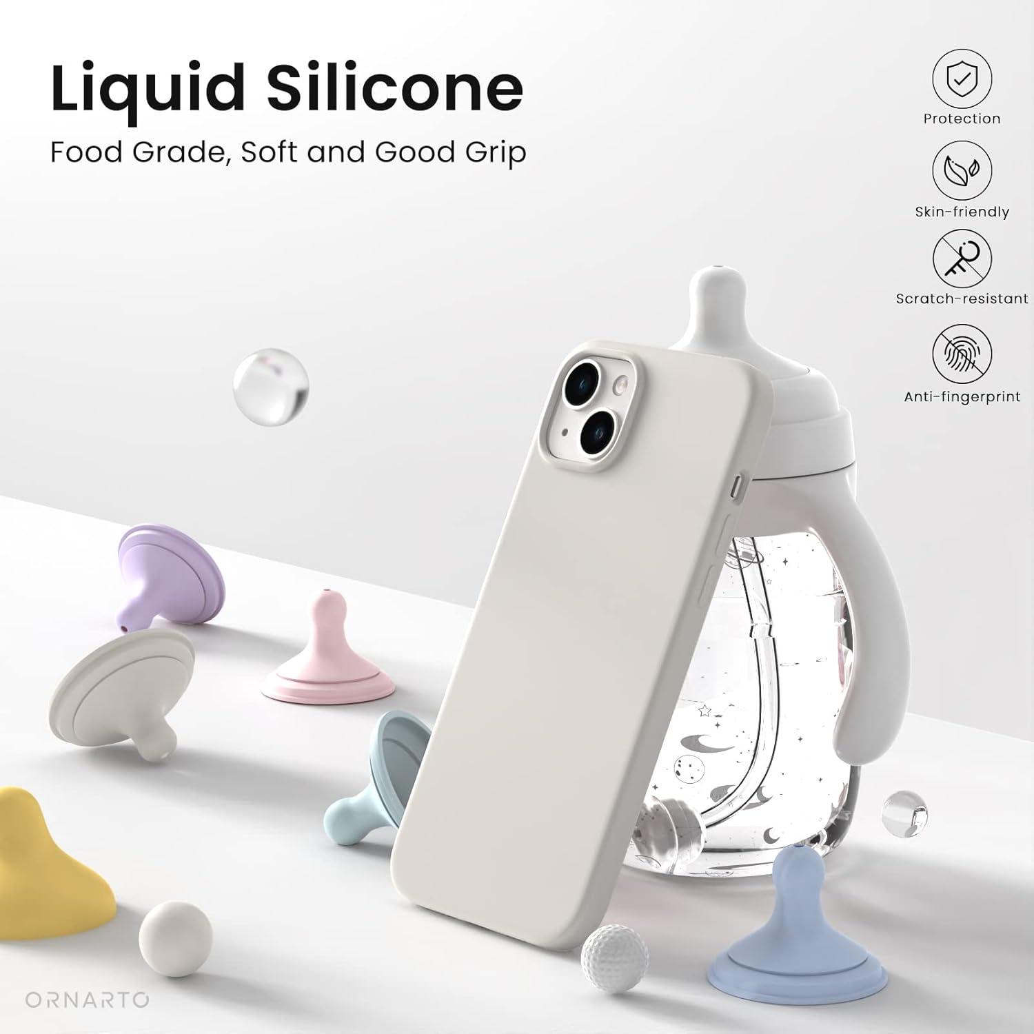 Silikonhülle für iPhone 14 6,1 Zoll Flüssig Silikon Schutz