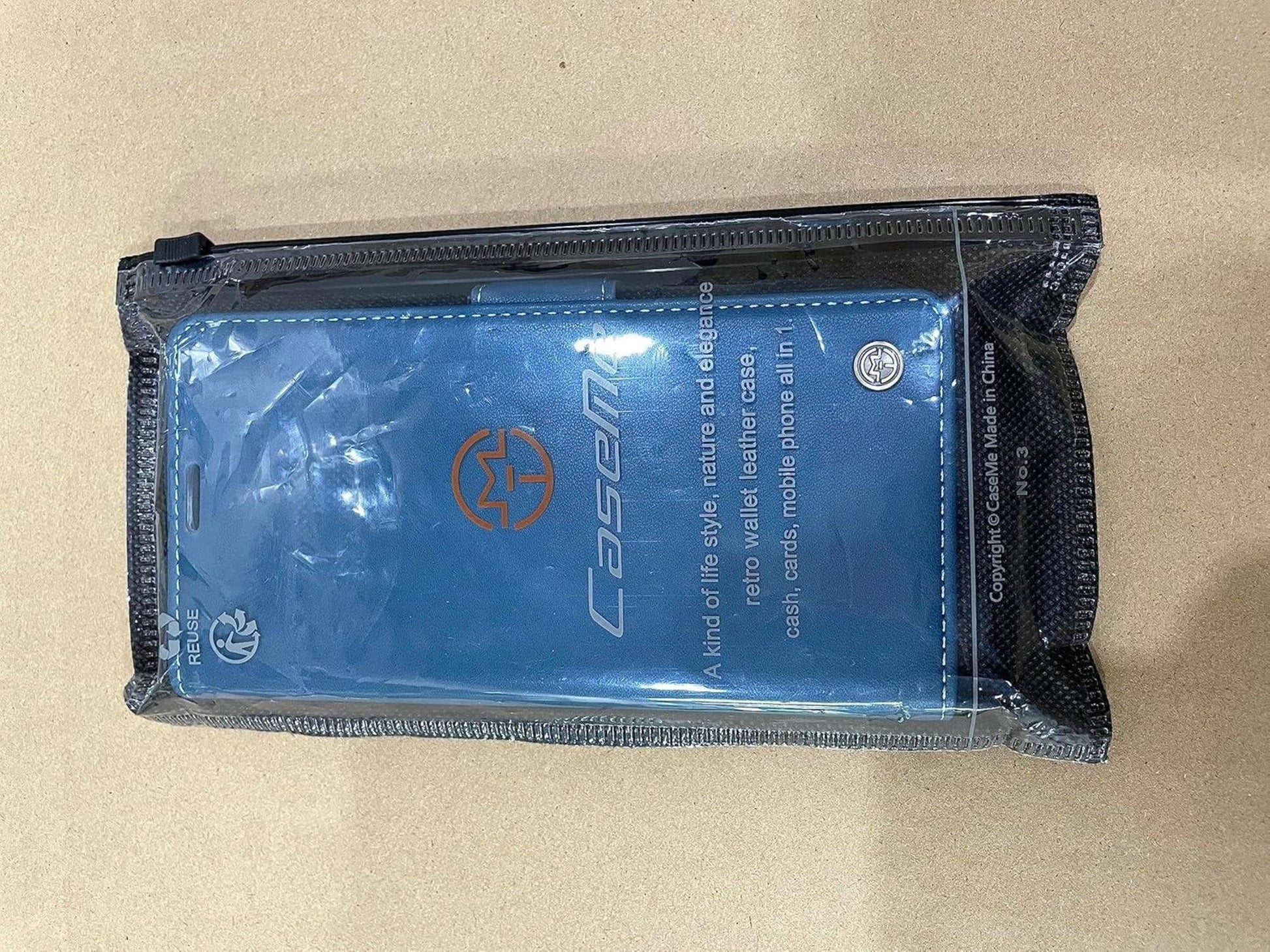 Handyhülle Samsung Galaxy S23 5G Blau Leder Kartenfach RFID Standfunktion