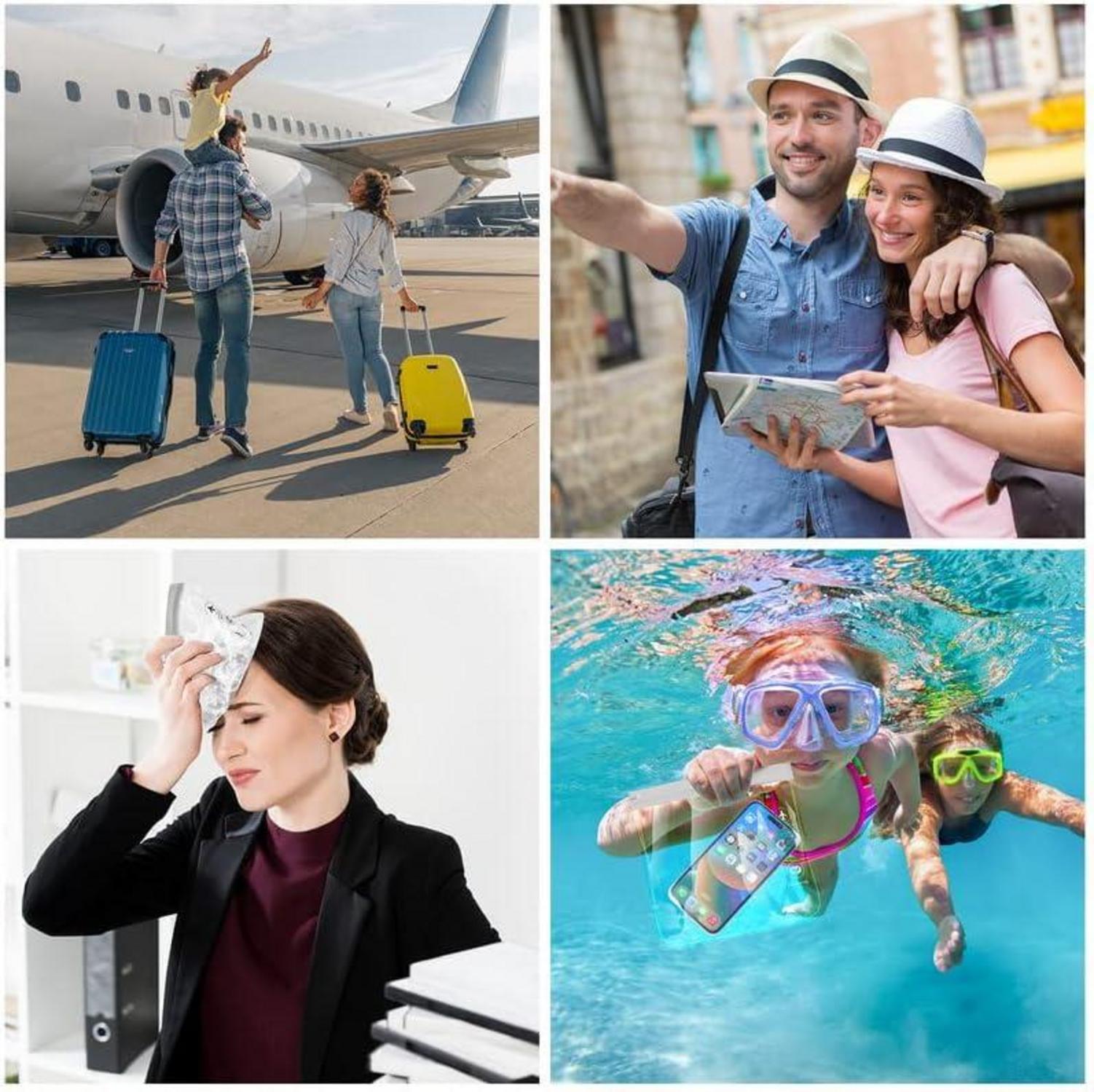 Transparente Kulturbeutel Flughafensicher, wasserdicht 1L - Reise Kosmetiktasche