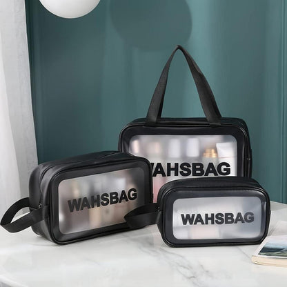 Transparente Kulturtasche Set, Reise Kosmetiktasche