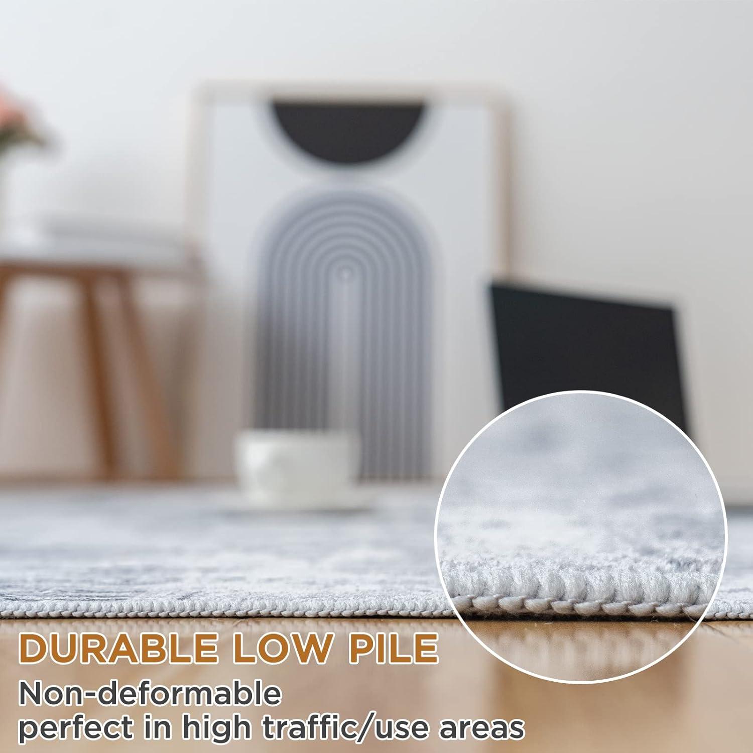 Kurzflor Teppich Modern für Wohnzimmer Schlafzimmer Büro 160x230 cm
