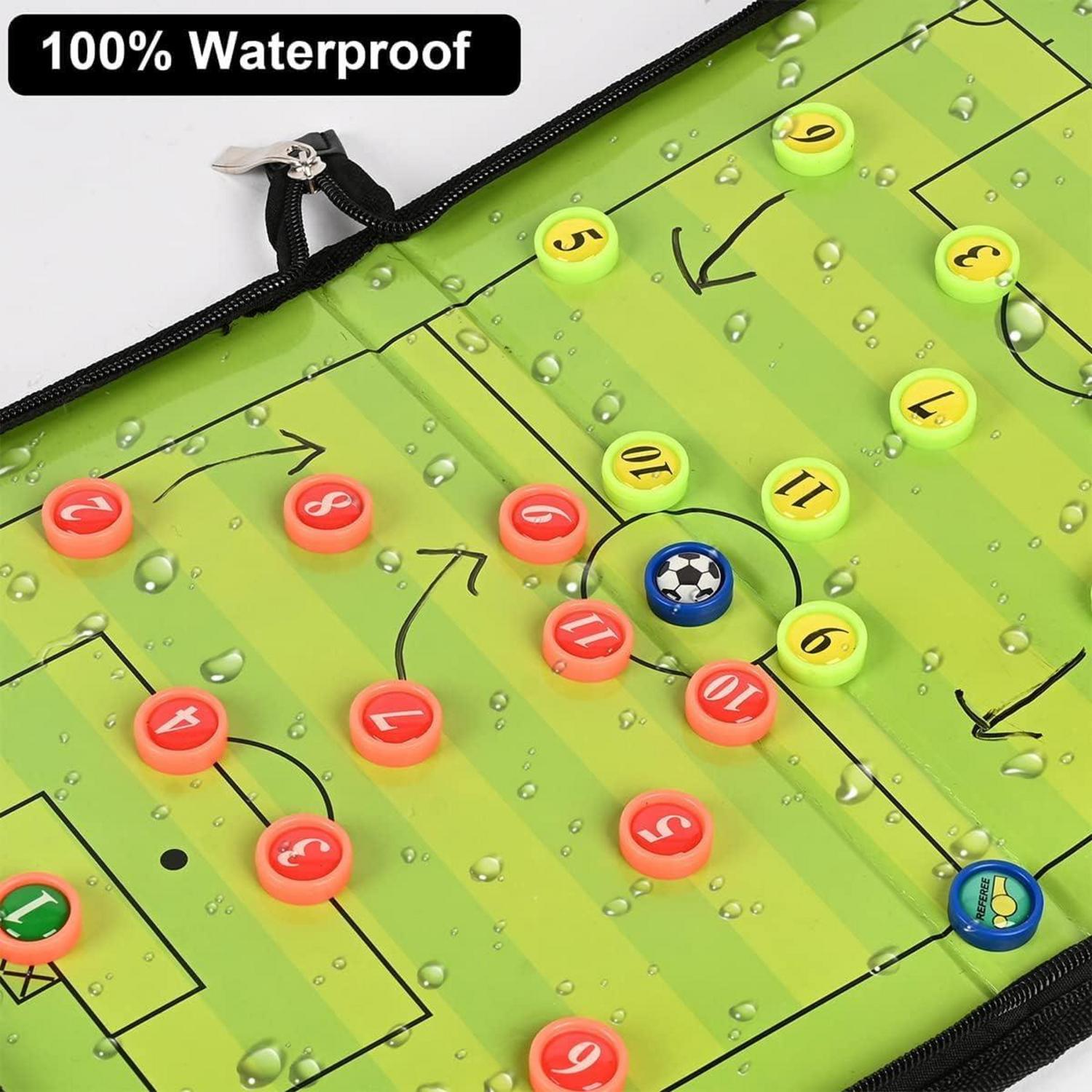Maxee Fußball Taktiktafel Trainermappe mit Magneten und Zubehör