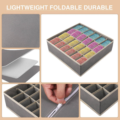Aufbewahrungsboxen für Socken und Unterwäsche, 24 Zellen Organizer