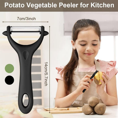 2er Set Edelstahl Universalschäler Kartoffelschäler