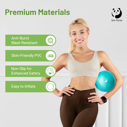 Gymnastikball Klein 23 cm Pilates Ball Aufblasbar Fitness