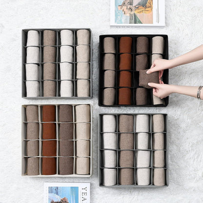 Aufbewahrungsboxen Organizer Set 4er Pack für Socken Krawatten Unterwäsche