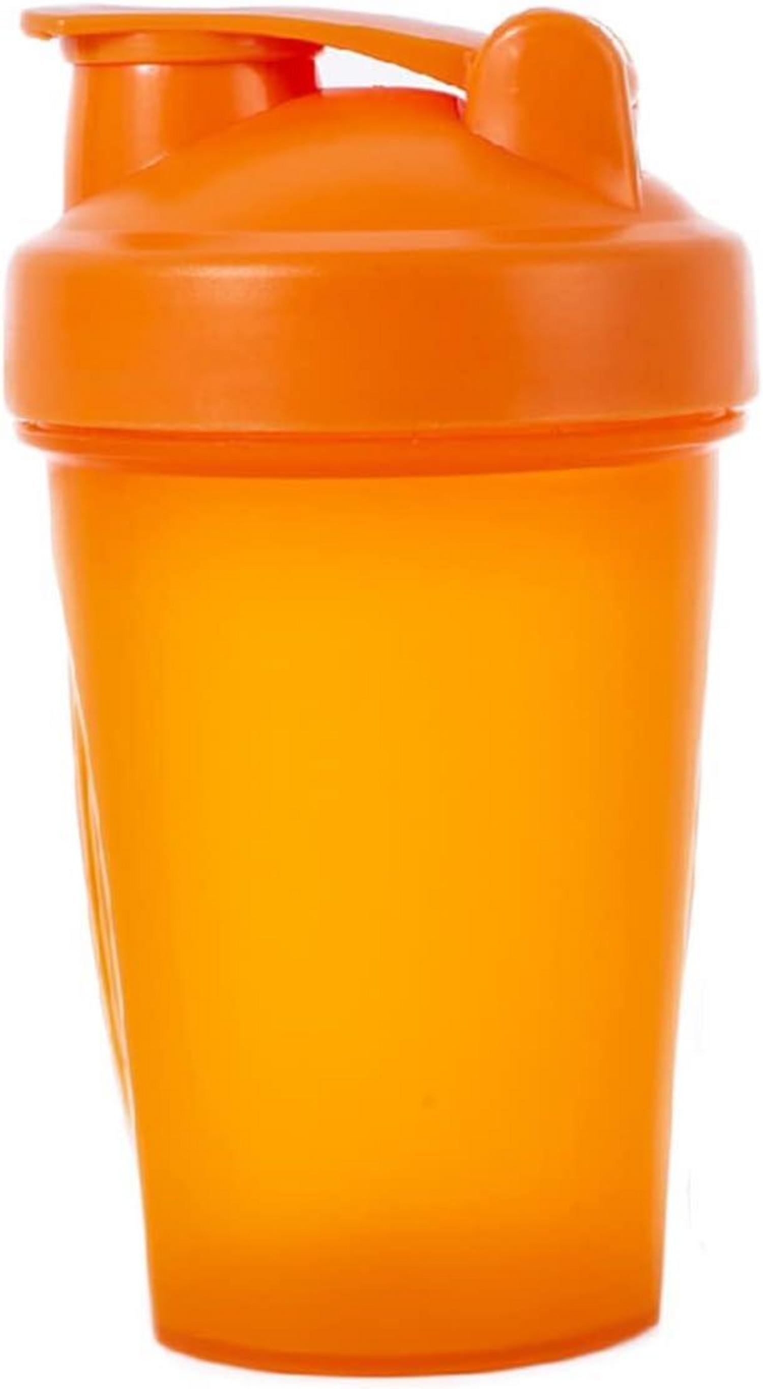 Protein Shaker Flasche mit Mixer Ball und Flip Cap 400ml Blau