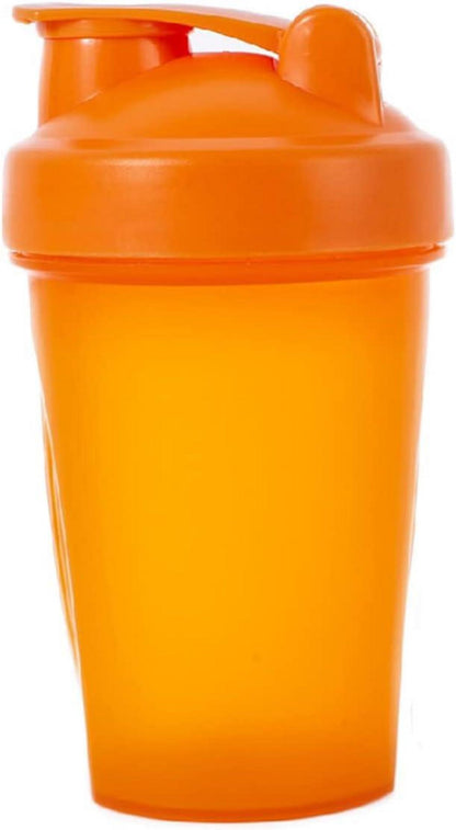 Protein Shaker Flasche mit Mixer Ball und Flip Cap 400ml Blau