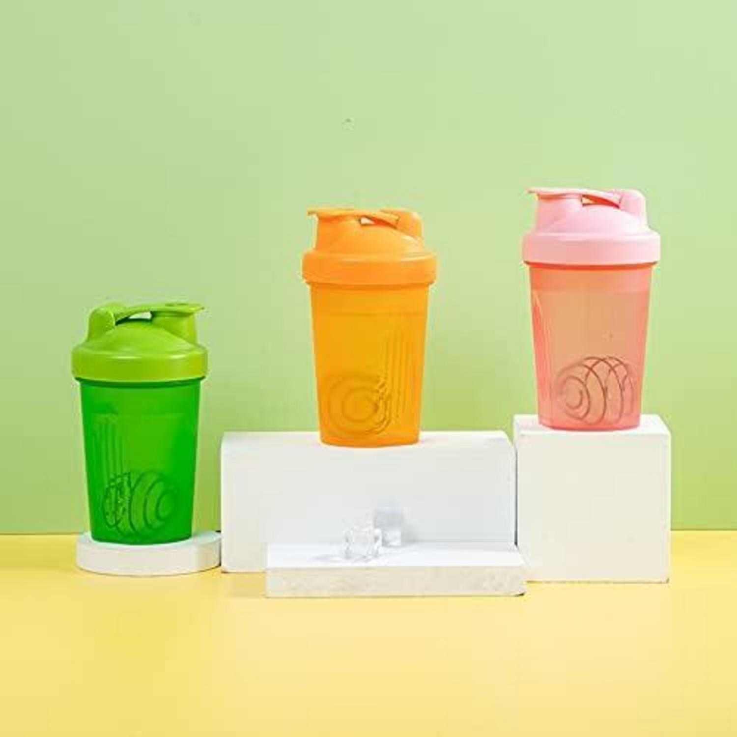 Protein Shaker Flasche 400ml Mixer Ball Auslaufsicher für Gym